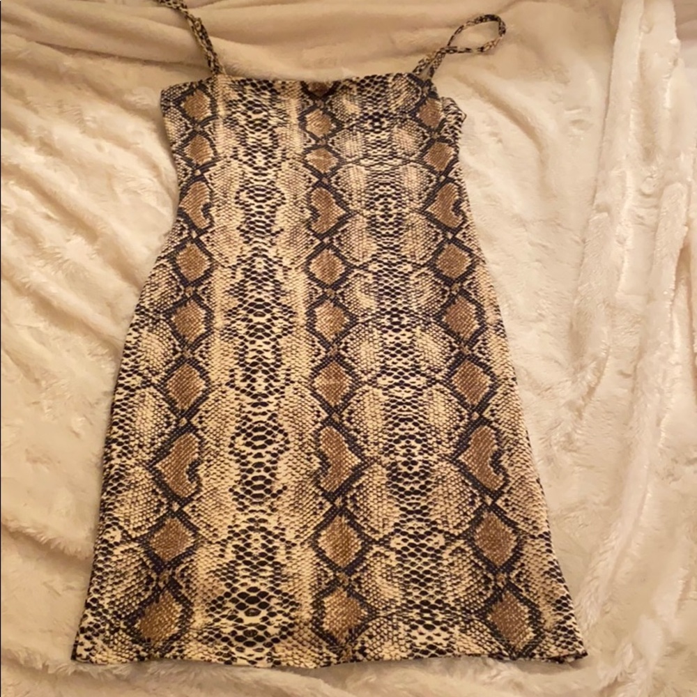 NWOT Snake Skin Mini Dress